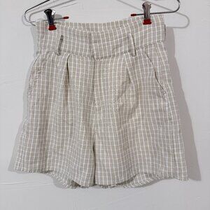 Crescent Women’s Shorts Size S White & Tan, summer, vacation, beach, casual